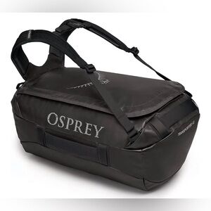 Osprey Transporter Duffel 40L NWT Black Travel Gym Bag Waterproof
